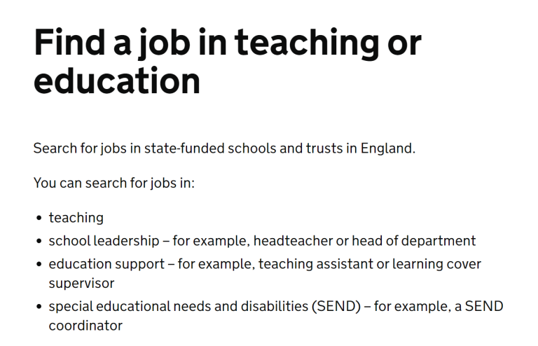 teaching job roles you qualify for in the UK